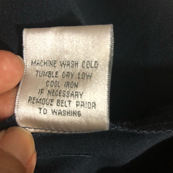 OLIVIA MATTHEWS Charcoal Gray Ruffle Dress Sz 6 - Picture 7 of 8